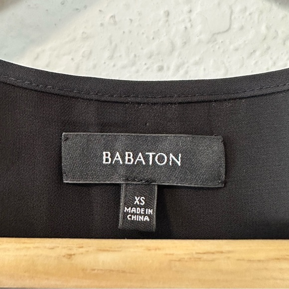 Aritzia Babaton Ilja Pleated Black Dress in Black - Picture 9 of 11